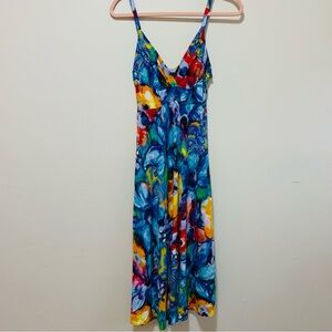 Jams World Mariah Dress print Watercolors size small